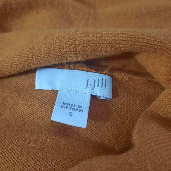 J. Jill Womens Pumpkin Spice Cowl Neck Long Sleeve Viscose Sweater Size Small - Picture 3 of 6